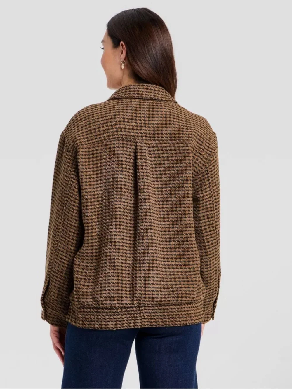 Universal Thread Brown Houndstooth Utility Jacket - Picture 2 of 7